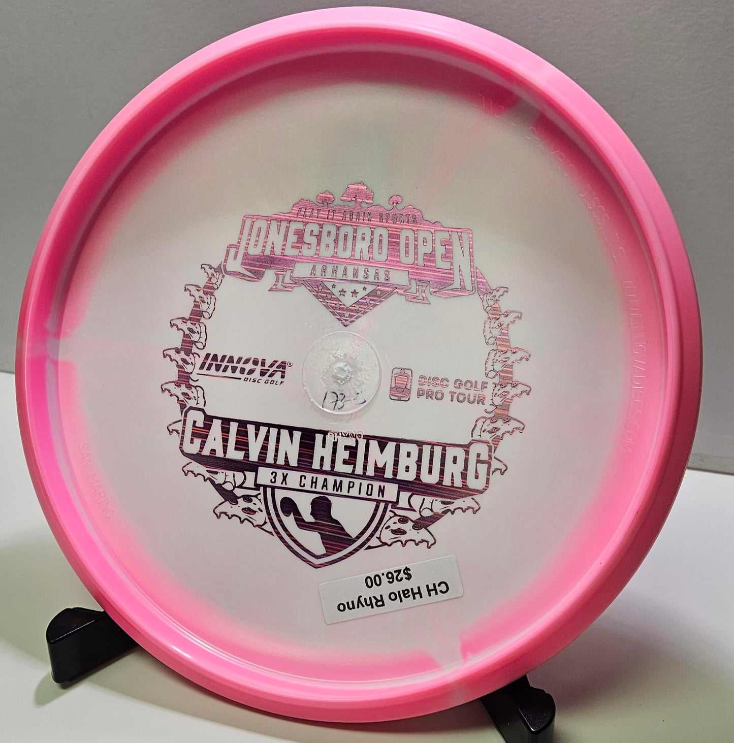 Innova Halo Star Rhyno - Calvin Heimburg (Commemorative) (Pink Laser Stamp)